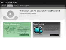 Tablet Screenshot of groupe-brocard.com